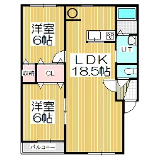 Mハイツ宮の森11【1階】の間取り