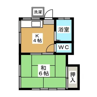 第九田中荘【2階】の間取り