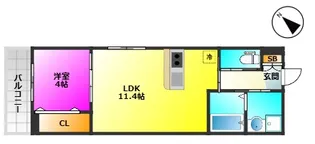 福岡県福岡市南区大楠3【アパート】の間取り