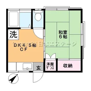 ヴィラージュ旗の台【2階】の間取り