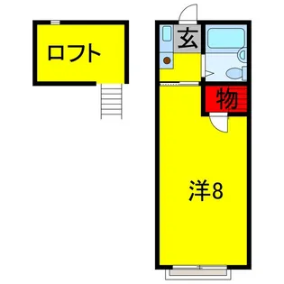 1Kの間取り画像