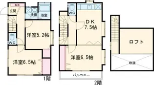 東京都練馬区石神井台8【一戸建】の間取り