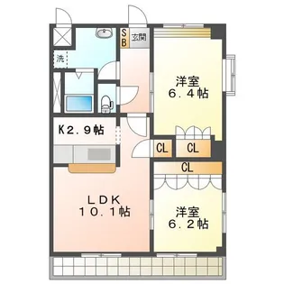 ミルキーウェイ【2階】の間取り