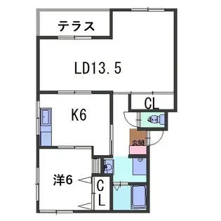 ヴァンベール・万山望【1階】の間取り