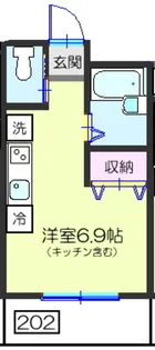 メゾンシェヌ【2階】の間取り