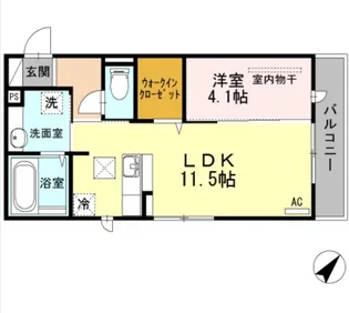 コンフォート光丘【1階】の間取り