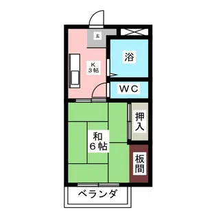 ハイツサンライズ【2階】の間取り
