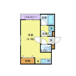 ケンズ グランノーリ・エム【1階】の間取り