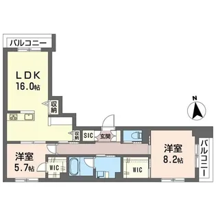ココン新江古田【2階】の間取り
