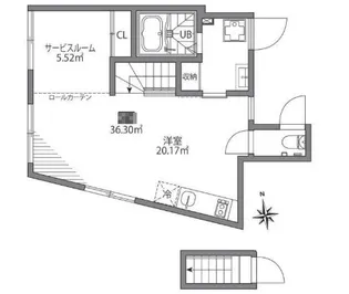 グランエッグス中野富士見町【2階】の間取り