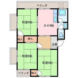 まつきマンション【4階】の間取り