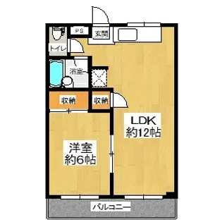 プルニエハイツ【2階】の間取り