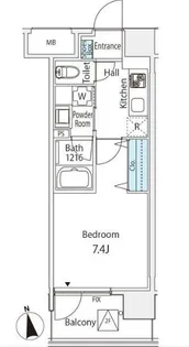 EnteWille南麻布 エンテヴィレ南麻布【4階】の間取り