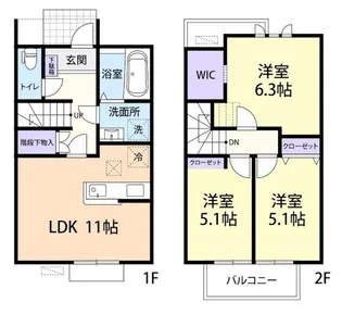 La Fraise Aの間取り