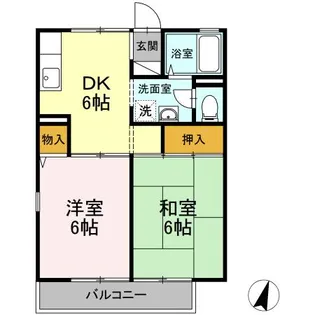 東京都板橋区赤塚8【アパート】の間取り