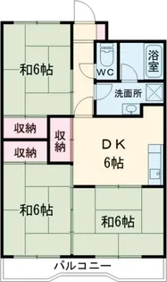 レジデンス親和【5階】の間取り