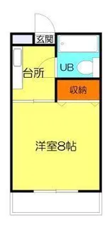 加納ビルB棟【4階】の間取り