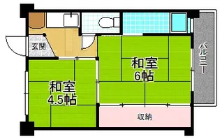 2Kの間取り画像