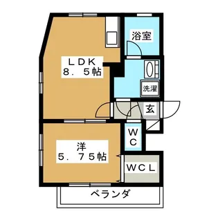 東京都大田区大森東5【マンション】の間取り