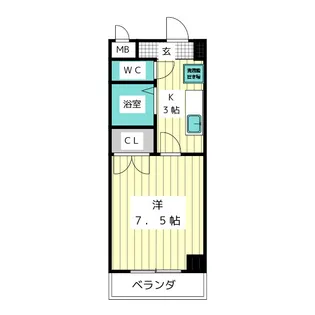 ル・シェル【4階】の間取り