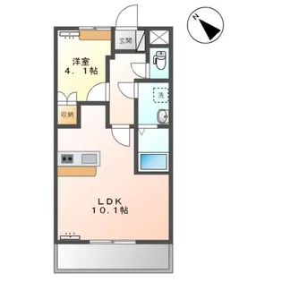 トレゾア【1階】の間取り