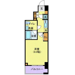 LEXE赤羽【6階】の間取り
