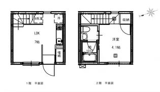 87gメゾン・イースト【1階】の間取り