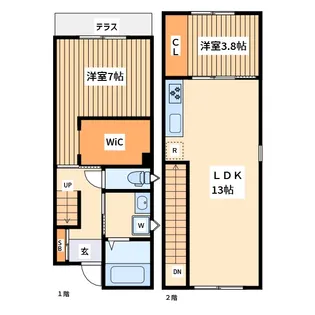 東京都町田市三輪町【一戸建】の間取り