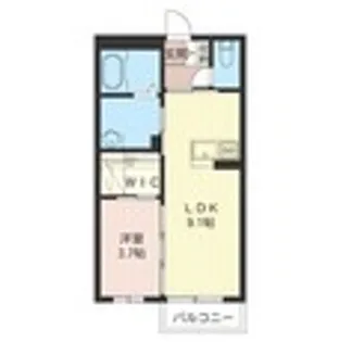 サウザンスプリング【1階】の間取り