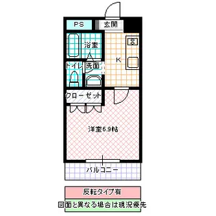 茨城県水戸市千波町【アパート】の間取り