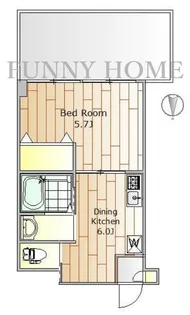 東京都目黒区平町1【マンション】の間取り