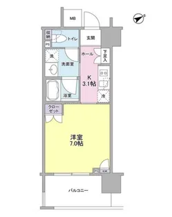 フレアージュ恵比寿【3階】の間取り