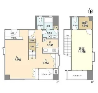 NTビルディング【7階】の間取り