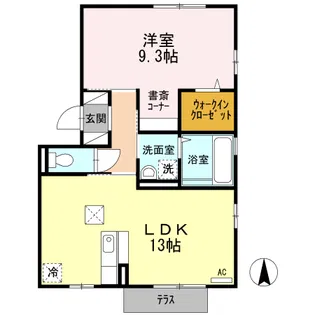 グレースガーデン【1階】の間取り