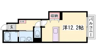 パルティール妙法寺II【1階】の間取り