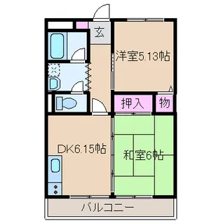 新川崎貳阡【1階】の間取り