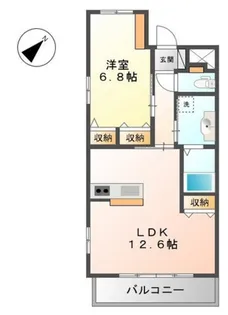 大原駅前セントラルマンション【2階】の間取り