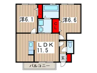 エル・ドラードA【1階】の間取り