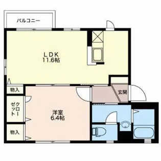 メディオ【2階】の間取り