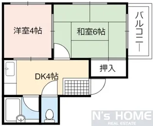 メビウス京橋南レジデンス.【4階】の間取り