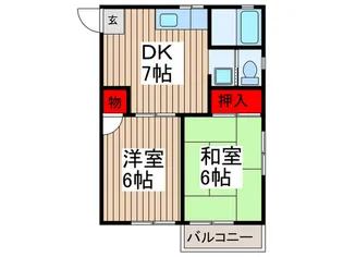 コ-ポスガ【2階】の間取り