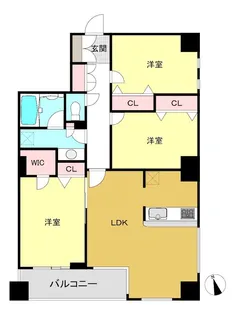 クレール横濱【4階】の間取り