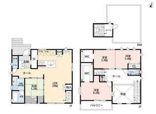 茨城県守谷市松並青葉2【一戸建】の間取り