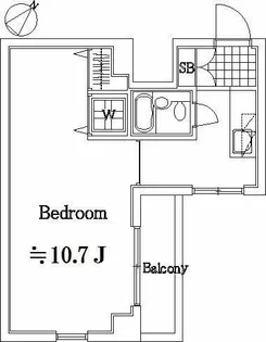 メインステージ下丸子【4階】の間取り