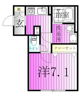イクシオ六月【3階】の間取り