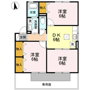 クリエカーサ A棟【1階】の間取り