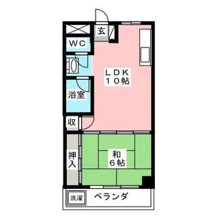 レジデンス鷲見【2階】の間取り