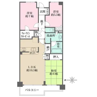 プレジリア横浜高島台【3階】の間取り