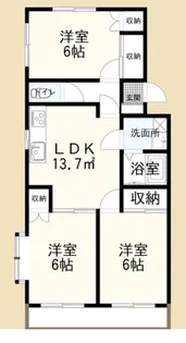 サンジェルマン【1階】の間取り