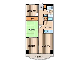 ステ-ションハイツ山本【9階】の間取り